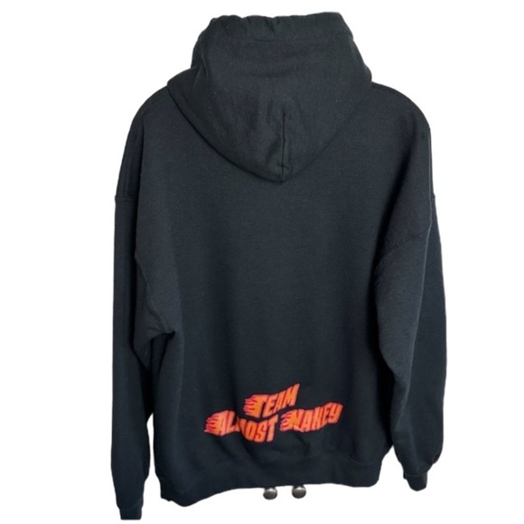 Almost Nakey Black Hoodie Sweatshirt Large - Picture 1 of 10